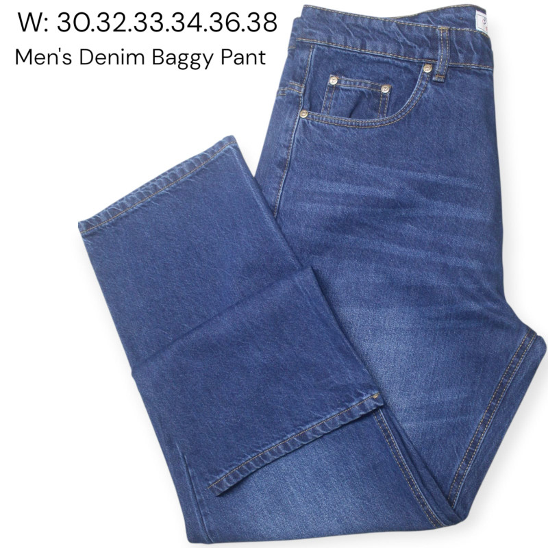 Men's Denim Baggy  Pant